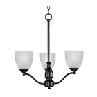 Maxim Lighting 10064FTBK Stefan 3-Lights 180W Black Incandescent Chandelier