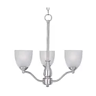 Maxim Lighting 10064FTSN Stefan 3-Lights 180W Satin Nickel Incandescent Chandelier