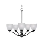 Maxim Lighting 10065FTBK Stefan 5-Lights 300W Black Incandescent Chandelier