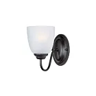 Maxim Lighting Stefan 10071FTBK 1-Light 60W Black Vanity Light