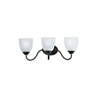 Maxim Lighting Stefan 10073FTBK 3-Lights 60W Black Vanity Light