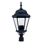 Maxim Lighting Westlake 1007BK 3-Lights 120W Black Outdoor Post Lantern