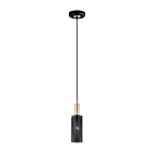 Maxim Lighting 10081BKSBR Perf 1-Light 60W Black/Satin Brass Pendant