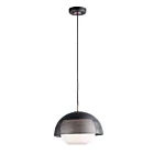 Maxim Lighting 10082WTBKSBR Perf 1-Light 60W Black/Satin Brass Pendant