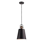 Maxim Lighting 10085OIAB Sedona 1-Light 60W Oil Rubbed Bronze/Antique Brass Pendant