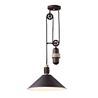Maxim Lighting 10090OIWWD Tucson 1-Light 60W Oil Rubbed Bronze/Weathered Wood Pendant