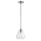 Maxim Lighting 10091CLSN Dianne 1-Light 60W Satin Nickel Pendant