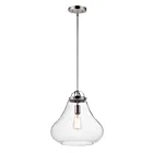 Maxim Lighting 10093CLSN Stella 1-Light 60W Satin Nickel Pendant