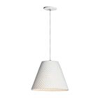 Maxim Lighting 10145WT Woven 1-Light 60W White Pendant
