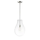 Maxim Lighting 10162CLSN Gourd 1-Light 60W Satin Nickel Pendant