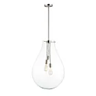 Maxim Lighting 10166CLSN Gourd 3-Lights 180W Satin Nickel Pendant