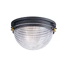 Maxim Lighting 10180OIAB Portside 1-Light 60W Oil Rubbed Bronze/Antique Brass Flush Mount