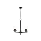 Maxim Lighting 10203CLBK Corona 3-Lights 180W Black Incandescent Chandelier