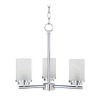 Maxim Lighting 10203FTSN Corona 3-Lights 180W Satin Nickel Incandescent Chandelier