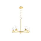 Maxim Lighting 10205CLSBR Corona 5-Lights 300W Satin Brass Incandescent Chandelier