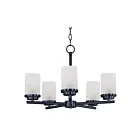 Maxim Lighting 10205FTBK Corona 5-Lights 300W Black Incandescent Chandelier