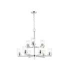 Maxim Lighting 10206CLSN Corona 9-Lights 540W Satin Nickel Incandescent Chandelier