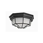 Maxim Lighting 1020BK Crown Hill 2-Lights 60W Black Flush Mount