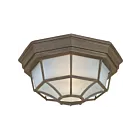 Maxim Lighting 1020RP Crown Hill 2-Lights 60W Rust Patina Flush Mount