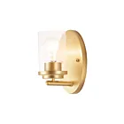 Maxim Lighting Corona 10211CLSBR 1-Light 60W Satin Brass Vanity Light