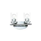 Maxim Lighting Corona 10212CLPC 2-Lights 60W Polished Chrome Vanity Light