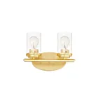 Maxim Lighting Corona 10212CLSBR 2-Lights 60W Satin Brass Vanity Light