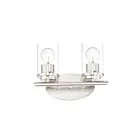 Maxim Lighting Corona 10212CLSN 2-Lights 60W Satin Nickel Vanity Light