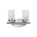 Maxim Lighting Corona 10212FTSN 2-Lights 60W Satin Nickel Vanity Light