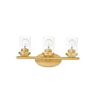 Maxim Lighting Corona 10213CLSBR 3-Lights 60W Satin Brass Vanity Light