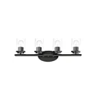 Maxim Lighting Corona 10214CLBK 4-Lights 60W Black Vanity Light