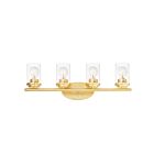 Maxim Lighting Corona 10214CLSBR 4-Lights 60W Satin Brass Vanity Light