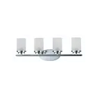 Maxim Lighting Corona 10214FTPC 4-Lights 60W Polished Chrome Vanity Light