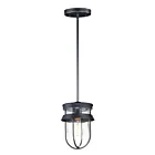Maxim Lighting 10268CLBK Breakwater 1-Light 60W Black Semi-Flush Mount