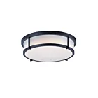 Maxim Lighting 10270WTBK Rogue 3-Lights 40W Black Flush Mount