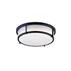 Maxim Lighting 10272WTBK Rogue 2-Lights 60W Black Flush Mount