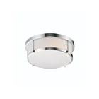 Maxim Lighting 10273WTSN Rogue 1-Light 16W Satin Nickel Flush Mount