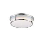 Maxim Lighting 10274WTSN Rogue 1-Light 20W Satin Nickel Flush Mount