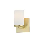 Maxim Lighting 10281SWSBR 1-Light 60W Satin Brass Wall Sconce