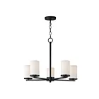 Maxim Lighting 10286SWBK Lateral 5-Lights 300W Black Incandescent Chandelier