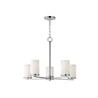 Maxim Lighting 10286SWSN Lateral 5-Lights 300W Satin Nickel Incandescent Chandelier