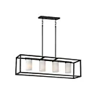 Maxim Lighting 10288SWBK Lateral 4-Lights 240W Black Pendant