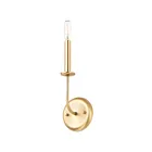 Maxim Lighting Wesley 10321SBR 1-Light Satin Brass Wall Sconce