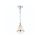 Maxim Lighting 10372WTPN Giza 1-Light 60W Polished Nickel Pendant