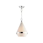 Maxim Lighting 10374WTPN Giza 1-Light 60W Polished Nickel Pendant