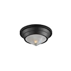 Maxim Lighting 10390PRBK 1-Light 60W Black Flush Mount