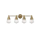 Maxim Lighting 10394PRNAB 4-Lights 240W Natural Aged Brass Bath Vanity Light