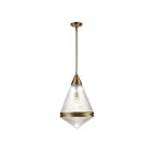 Maxim Lighting 10395PRNAB 1-Light 60W Natural Aged Brass Pendant