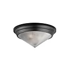 Maxim Lighting 10399PRBK 3-Lights 180W Black Flush Mount