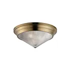 Maxim Lighting 10399PRNAB 3-Lights 180W Natural Aged Brass Flush Mount