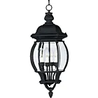 Maxim Lighting 1039BK Crown Hill 4-Lights 160W Outdoor Hanging Lantern